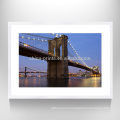 Landscape Wall Art Decor,Brooklyn Bridge with Sunset ,Framed and Stretched,Ready to Hang on Wall